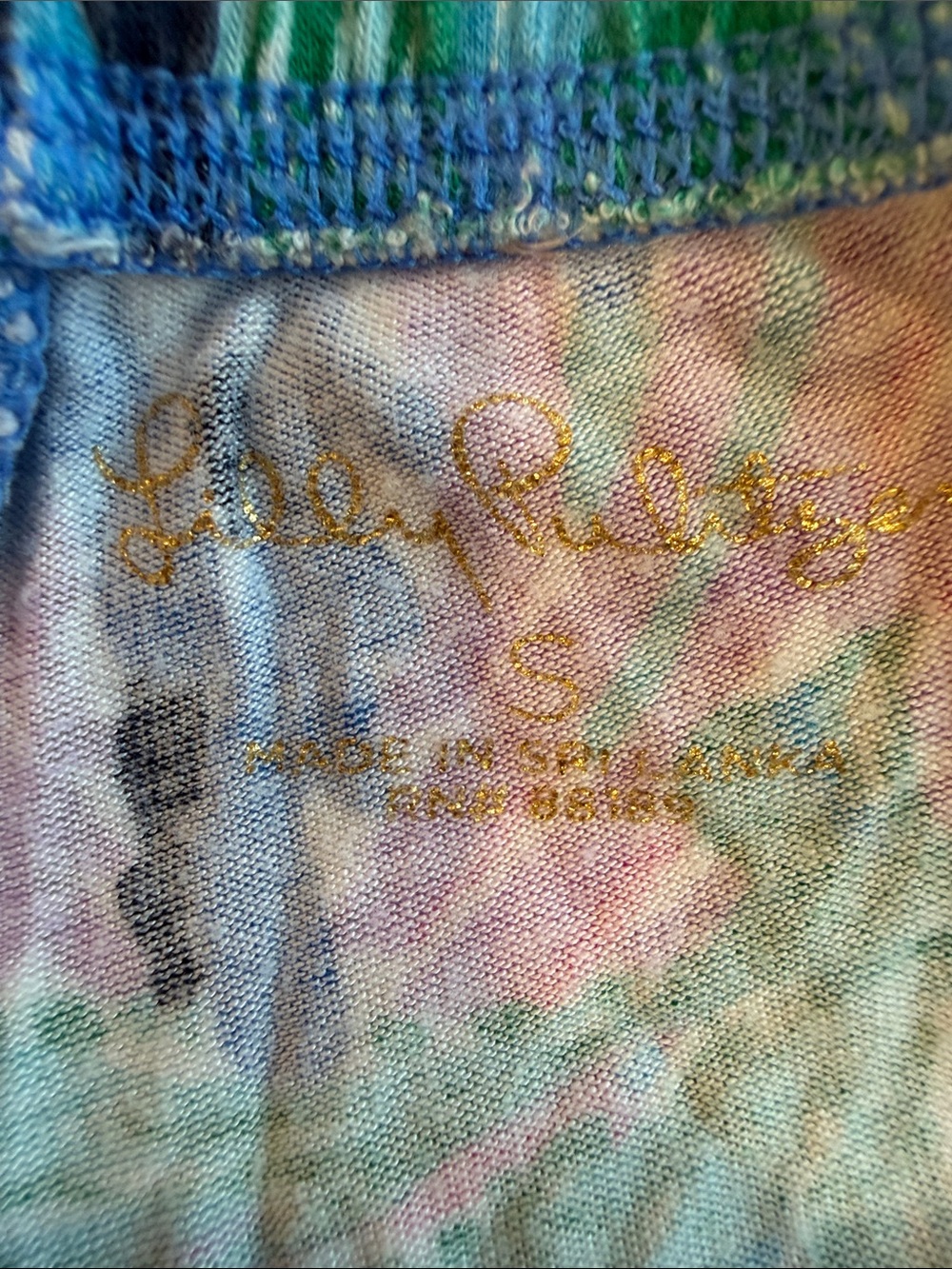 Lilly Pulitzer Coral Reef Pajama Set Pink, Green & Blue - Picture 13 of 16